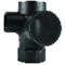 Charlotte Pipe And Foundry Charlotte Pipe 3 in. Hub X 3 in. D Hub ABS Sanitary Street Tee ABS004160800HA - alternate 1